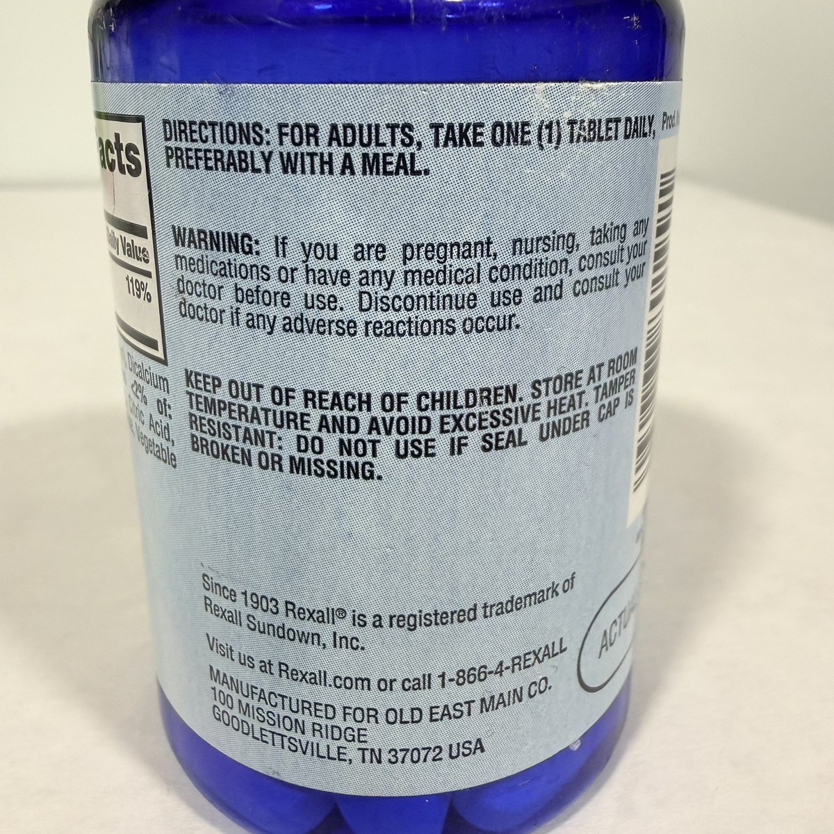 Rexall Naturalist Magnesium - 500 Mg 30 Ct.Exp. 6/26 for sale