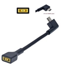 DC Slim Square Female to 3 Pin Plug Converter Laptop Charging Cable for Razer