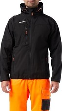 Scruffs Worker Softshell Water Resistant Jacket Black Large T54852 New
