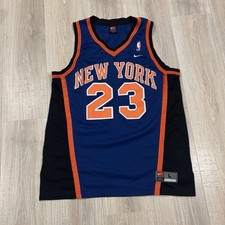 Authentic Vintage Nike New York Knicks Marcus Camby Jersey Mens Large 90s NBA