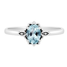 Natural Sky Blue Topaz 925 Sterling Silver Ring s.5 Jewelry R-1721