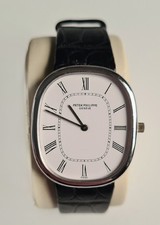 Patek Philippe Golden Ellipse Armbanduhr aus Weißgold Automatik Vintage Ref 3738