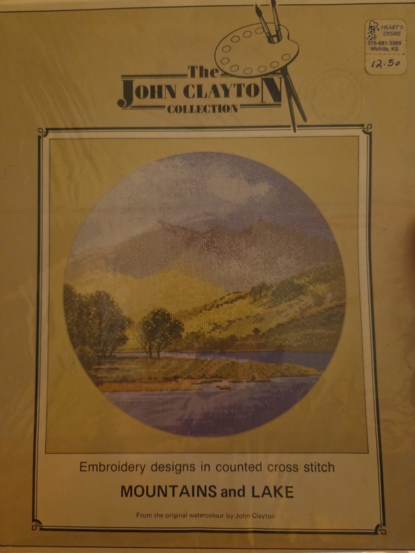 John Clayton Mountains And Lake Counted Cross Stitch