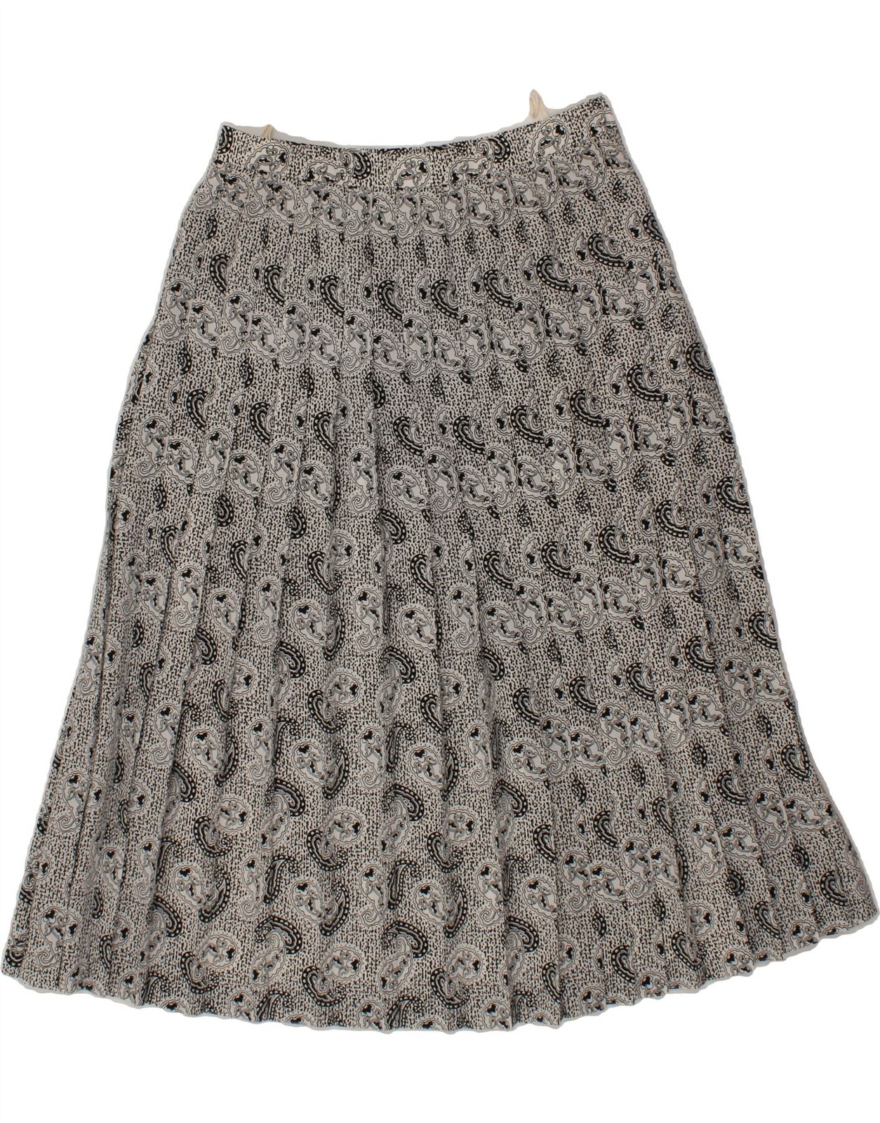 FRANKENWALDER Womens Knife Pleated Skirt IT 42 Medium W30  Grey Paisley CM27