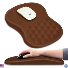 Ergonomic Mouse Pad with Wrist Support & Massage, Memory Foam, Non-Slip Base