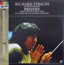 Ozawa Boston Strauss Zarathustra Brahms Symphony No.1 LaserDisc