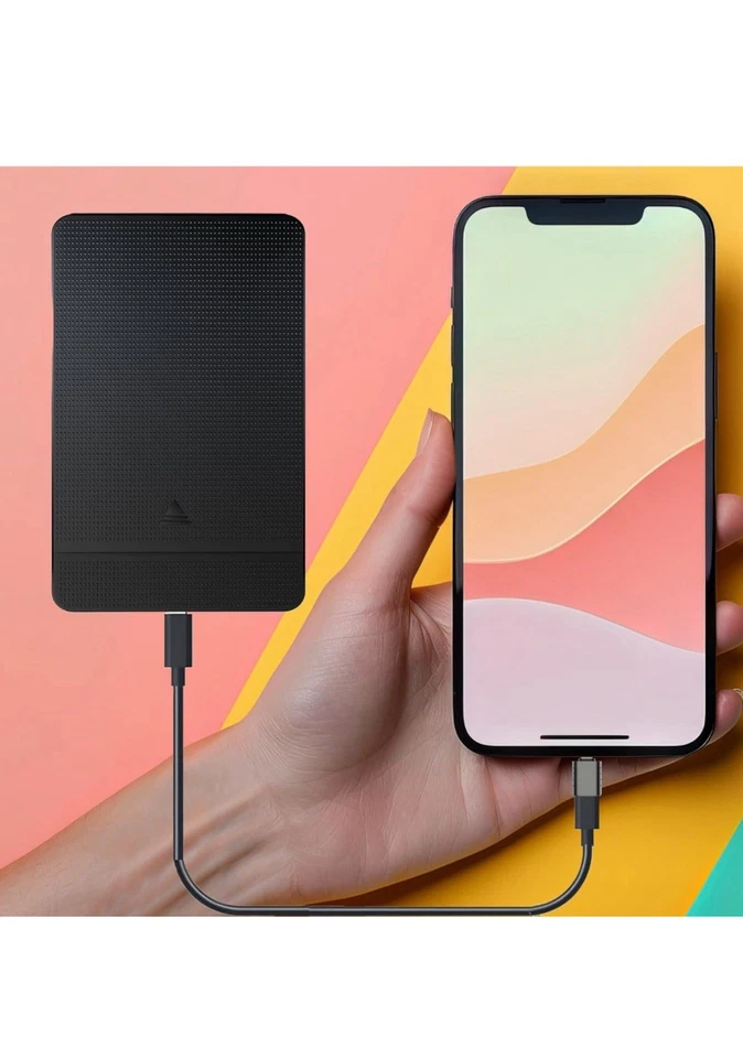 Labbyf Portable 500GB External Hard Drive – USB C/3.1 for PC, Mac, PS, Phones - Image 3 of 4