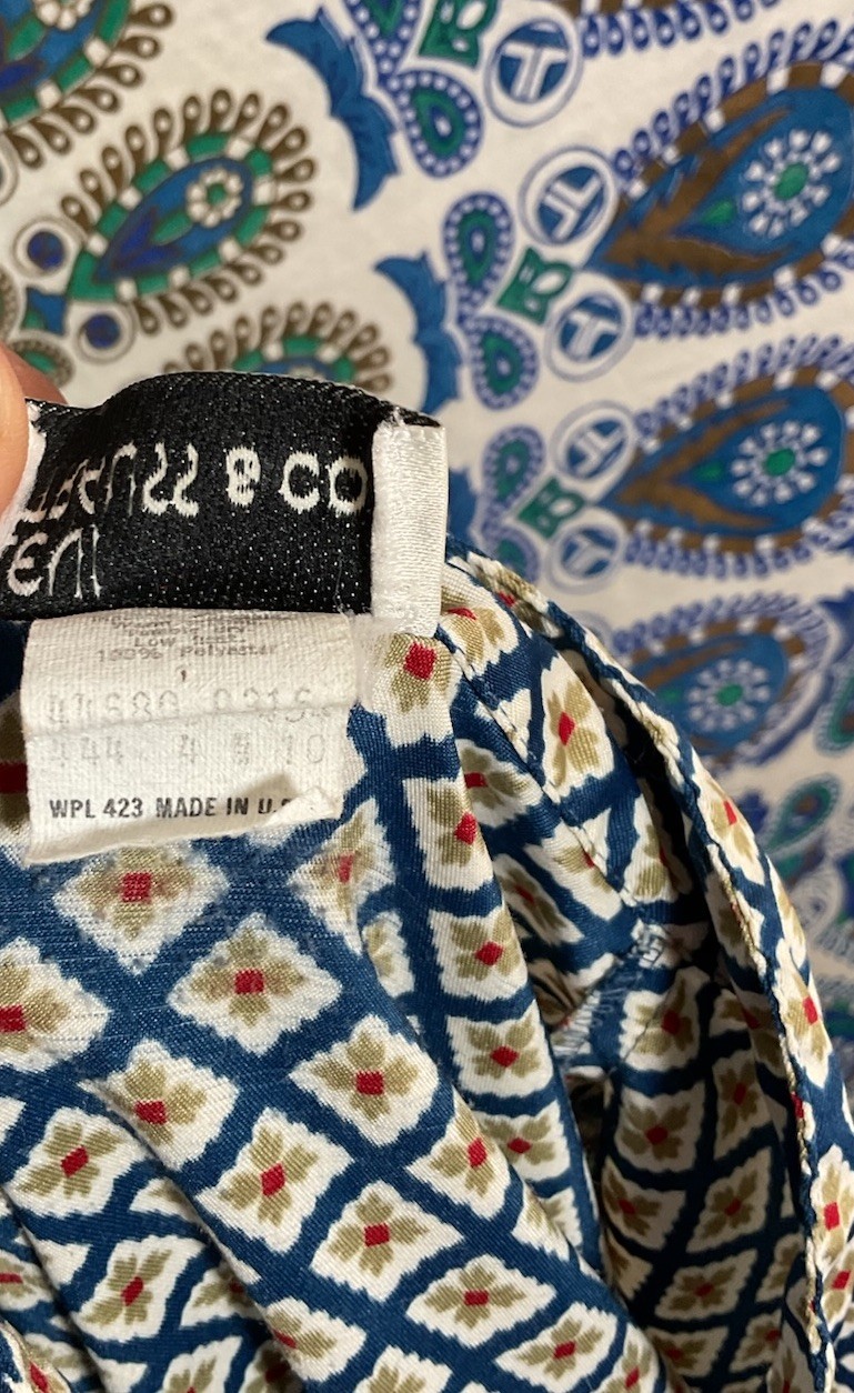 Levi’s True Vintage Pattern Button Down Shirt Sma… - image 6