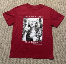 Stevie Nicks Don't Be A Lady Be A Legend Silver Springs Double Sided Shirt Sz M