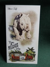 2019 Topps Allen & Ginter's New to the Zoo Minis Rhino Calf #NTTZ-4 Mini