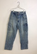 Vintage 90s Cargo Jeans Baggy Wide Leg Skater Y2K Mens 32
