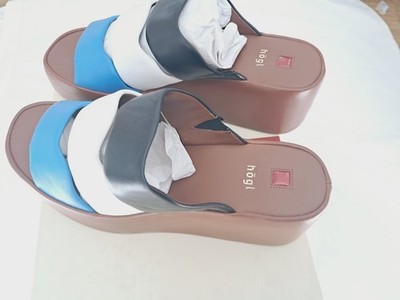 Högl Premiumsheep Pantoletten Sandalen Soerscguhe Echtleder  Damen Gr.41 Neuw