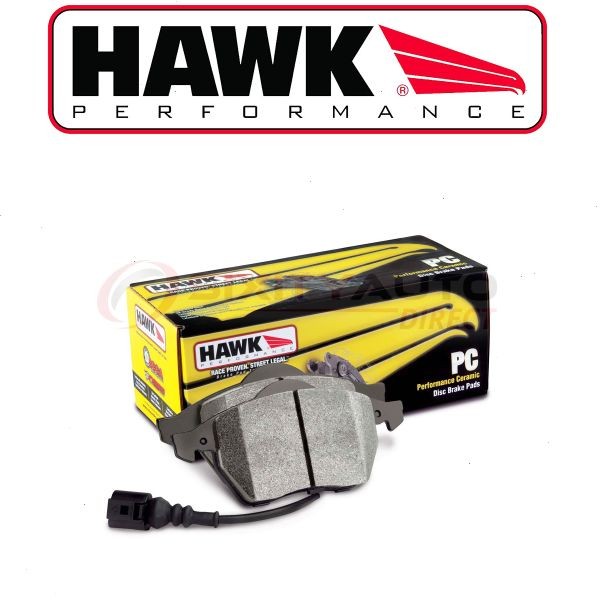 Hawk Front Disc Brake Pad Set for 2000 Ferrari 360 - Braking Stopping Wheel tn