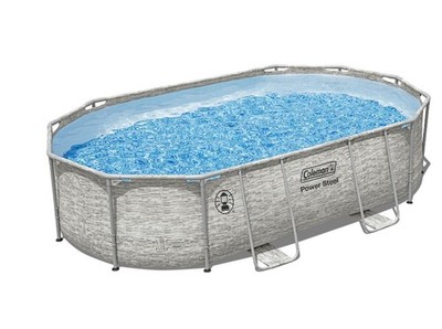 Coleman Power Steel 16' x 10' x 48” Oval Swimming Pool