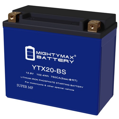 #ad Mighty Max YTX20 BS Lithium Battery Replaces Harley Davidson Buell Indian $94.99