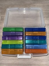 Photo Craft Keeper 12 Cases - Photo Storage Box Multi Color Inner Organization