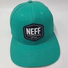 Neff Hat Snapback Green Black White Worldwide...