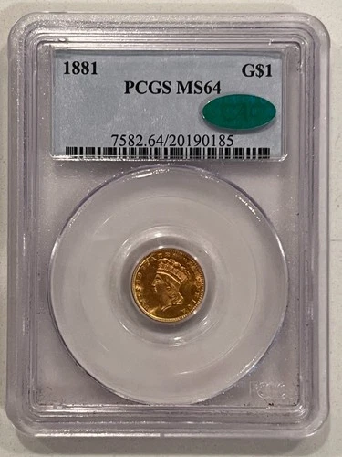 1881-P Gold Dollar — photo from the most recent tracked eBay sale