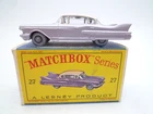 VINTAGE MATCHBOX LESNEY No.27c CADILLAC SIXTY SPECIAL IN ORIGINAL BOX 1960