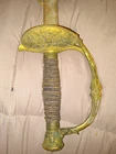 US Civil War Sword w/Scabbard Brass and Steel Antique