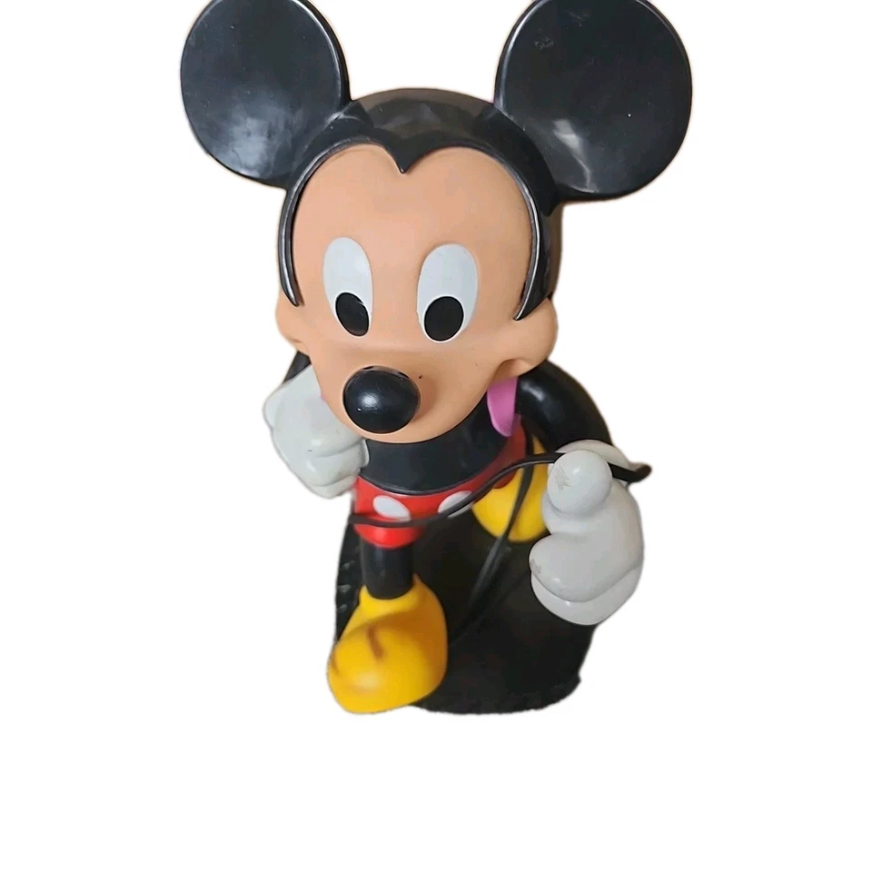 Vintage Disney 1980s Tyco Mickey Mouse Pink Backpack Push Button Phone Telephone - Image 3 of 4