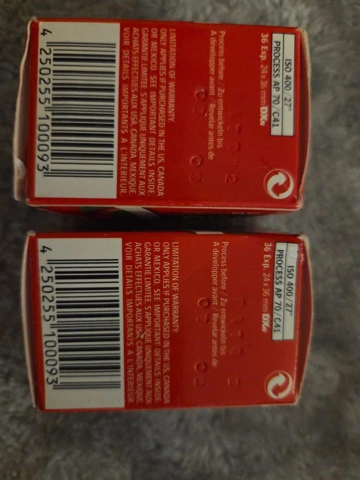 AGFA Vista 400/100 Film 2 Sealed Exp. 07/2006 35mm ISO 36exp. Freezer Stored.  - Image 3 of 3