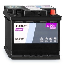Exide EK500 AGM Autobatterie 12V 50Ah 570A