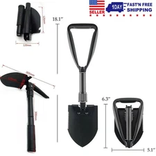 Folding Survival Shovel Multi-Tool Military Entrenching Tool for Camping Garden