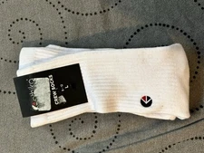 Ethika Men's Crew Socks SCW White Large  Cotton/Poly/Spandex NWT