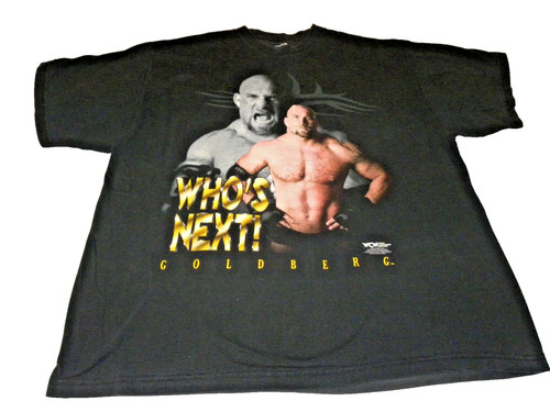1998 WCW Goldberg “Who’s Next?” T‑Shirt XL Vintage Wrestling Tee Black 90s