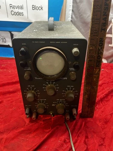 Heathkit Oscilloscope 3” OL-1 Partially Tested Sold As-is