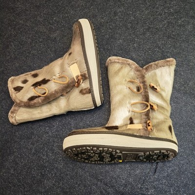 HICE Inuit Robbenleder Stiefel Gr. 39 - Greenland Handmade - Ice Grip Sohle - unbenutzt