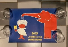 AFFICHE  lithographique DOP Journees des enfant propre          古いポスター