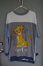 Vintage Disney Lion King Simba Oversized Long Sleeve Tee or Nightshirt XS