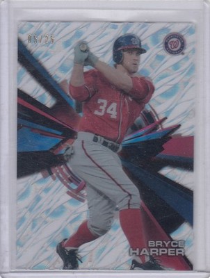 2015 Bryce Harper Topps Tek CLOUDS DIFFRACTOR PARALLEL /25 Philadelphia Phillies