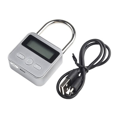 Metall Timer Lock LCD Display Multifunktion elektronische Zeit 99 Stunden Max Ti