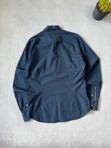 La Martina Maserati Button Up Shirt Long Sleeve Embroidered Blue Mens L Size - Picture 9 of 13