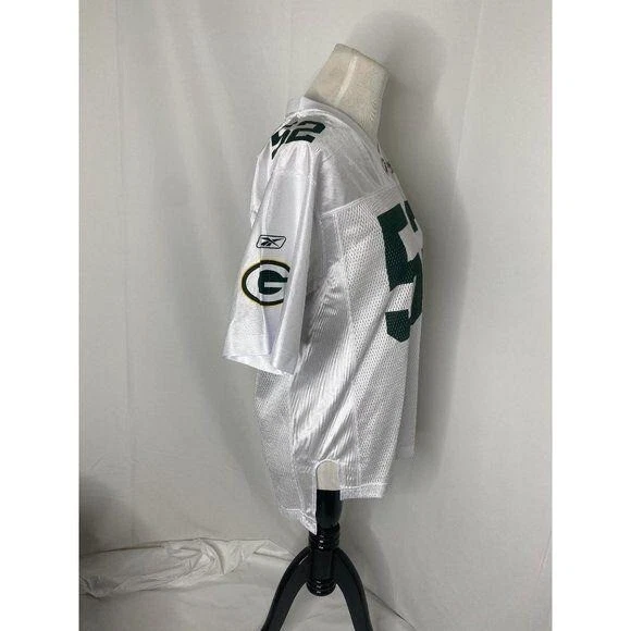 Camisa Reebok Green Bay Packers masculina grande jersey argila branca Matthews #52 - Imagem 4 de 4
