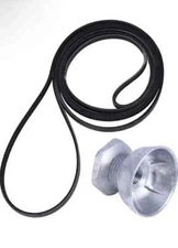 Dryer Belt & Motor Pulley Kit - Compatible with Whirlpool, Kenmore Models