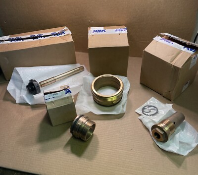 Lot of 4 AVK Hydrant Parts Stem Disc Assembly, 2.5  /4.5  Nozzle Assy, Stem Nut