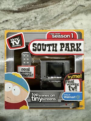 Tiny TV Classics South Park Edition Top Scenes Real Working TV w/ Remote