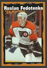 Ruslan Fedotenko 2000-01 Philadelphia Flyers Team Issued Hockey Postcard