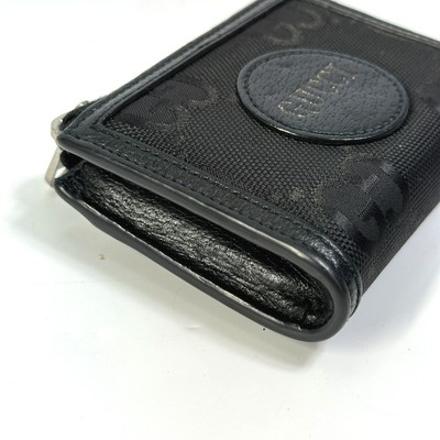 GUCCI 657587 GG Off the grid Mini wallet coin purse Leather Black  
