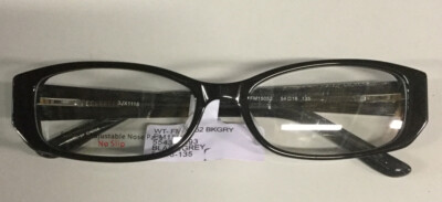 Women's Eyeglass Frames Black Grey FM15052 - 54-16-135 - B8