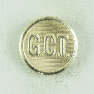 1920s-30s Grand Central Terminal New York Original Uniform Button 3 Z9CT