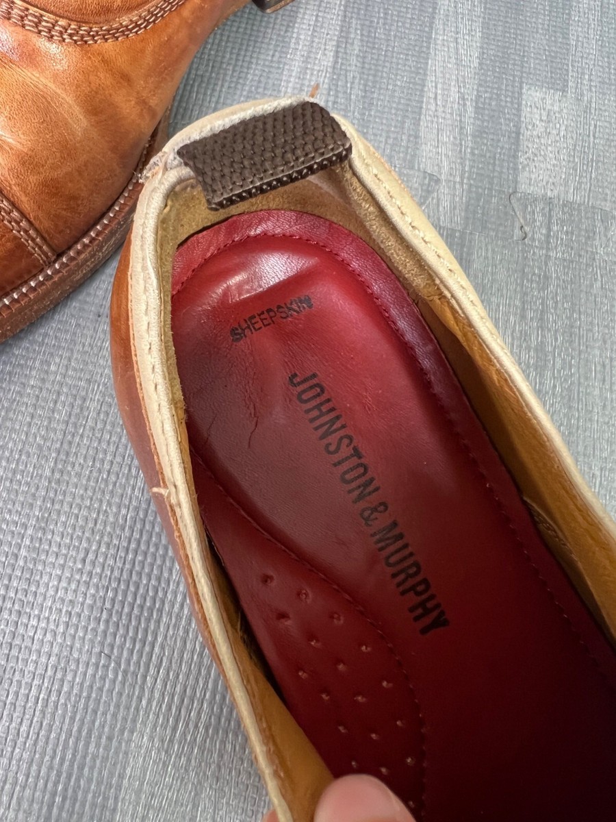 Johnston Murphy Mens Size 8 Brown Clayton Cap Toe Oxford  display picture 2