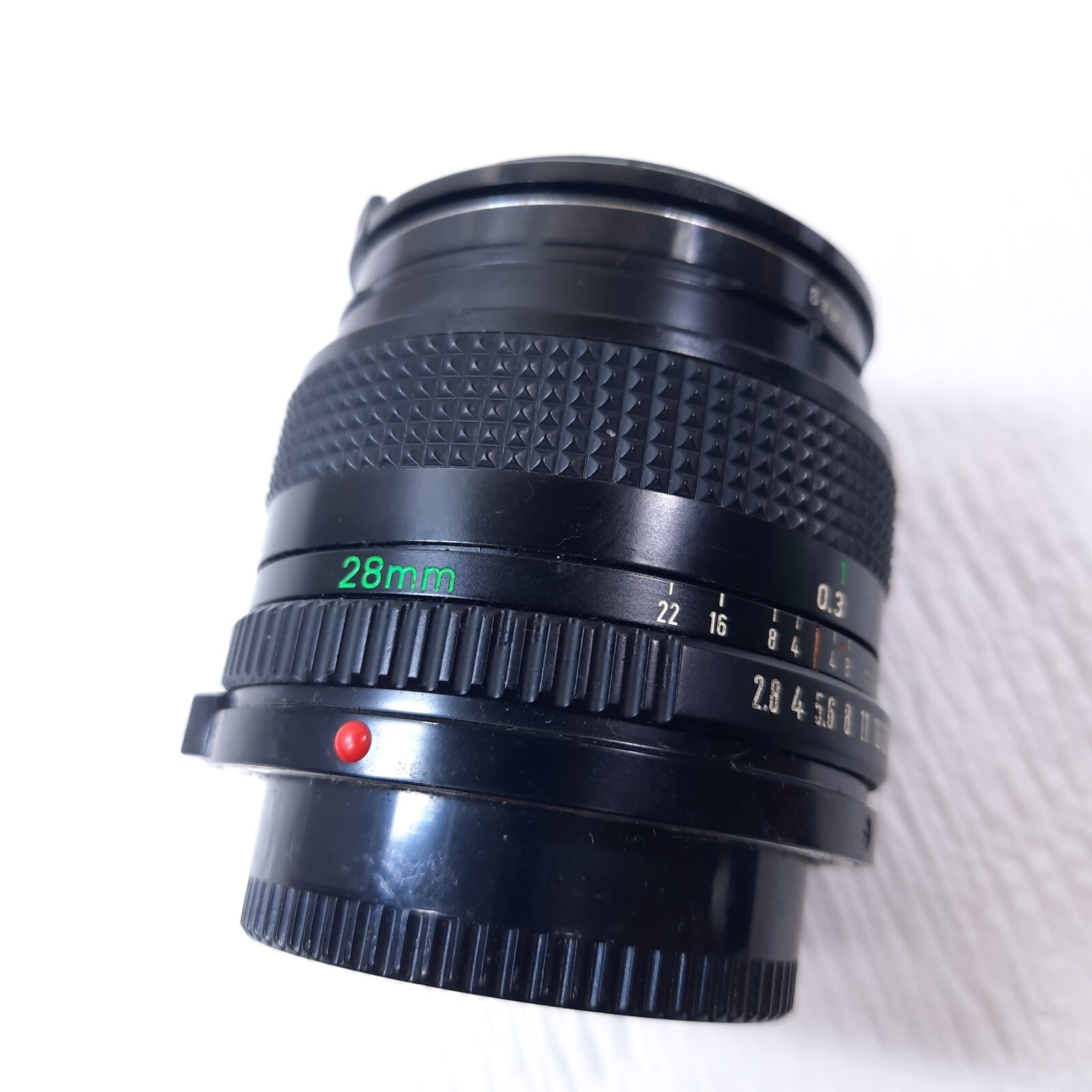 Vintage Canon FD 28mm 12.8 Camera Lens Japan with Samigon 1a 52mm