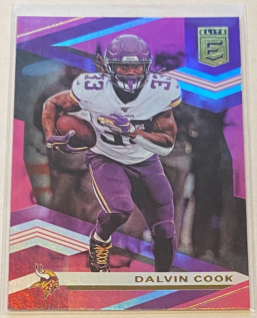 2020 Panini Donruss Elite Dalvin Cook PINK HOLO FOIL Minnesota Vikings #72 SP 🔥