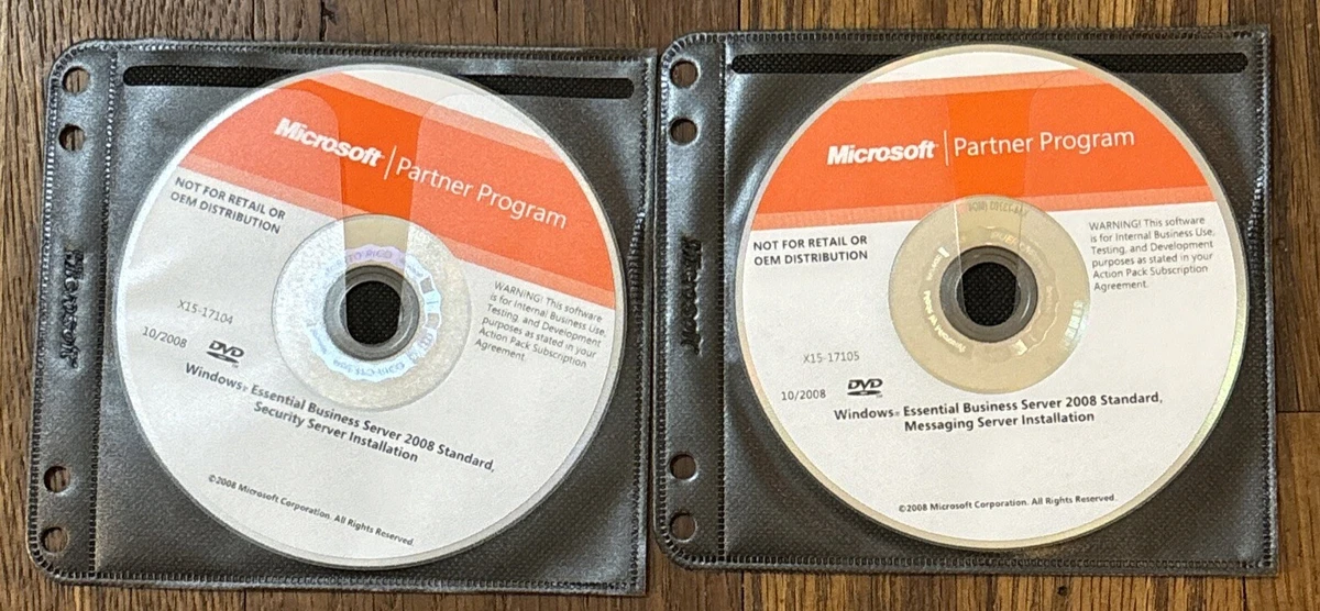 Microsoft Windows Small Business Server 2008 Standard – 75 PC Max, DVD
