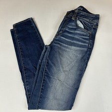 American Eagle Women’s Jeans Size 4 Hi Rise Jegging Dark Wash Stretch #2115